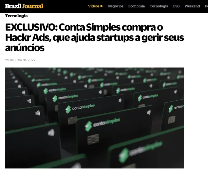 Print de matéria sobre Igor Gontijo